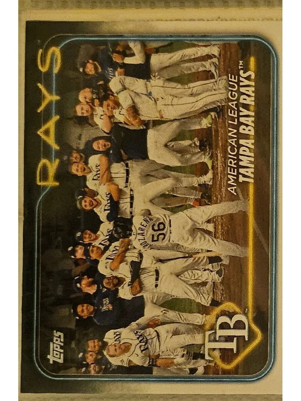 2024 Topps #211 Tampa Bay Rays NM-MT Rays Team Card